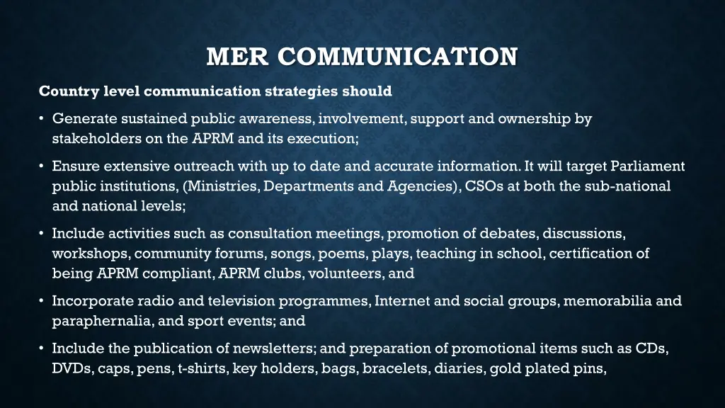 mer communication 2