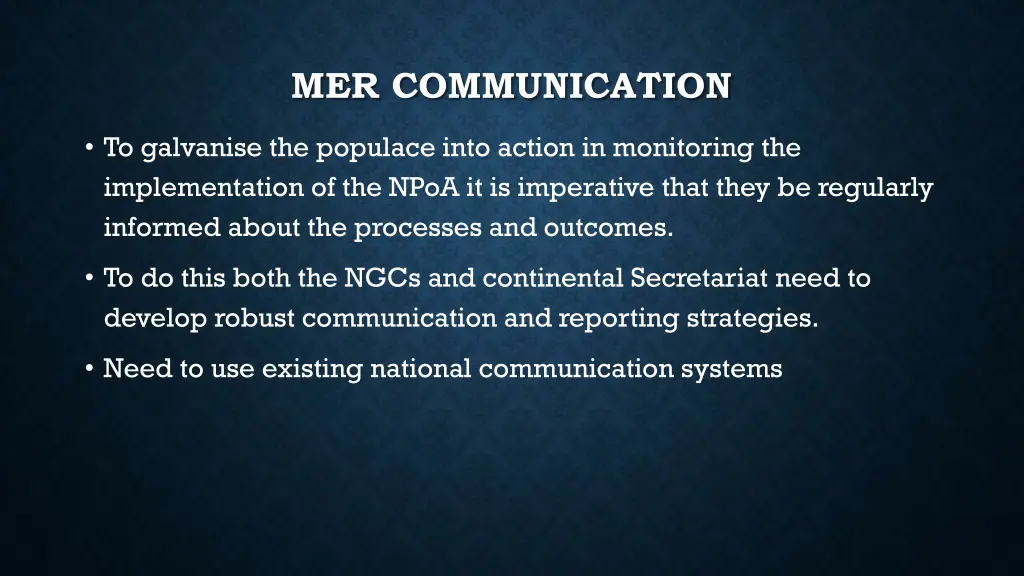 mer communication