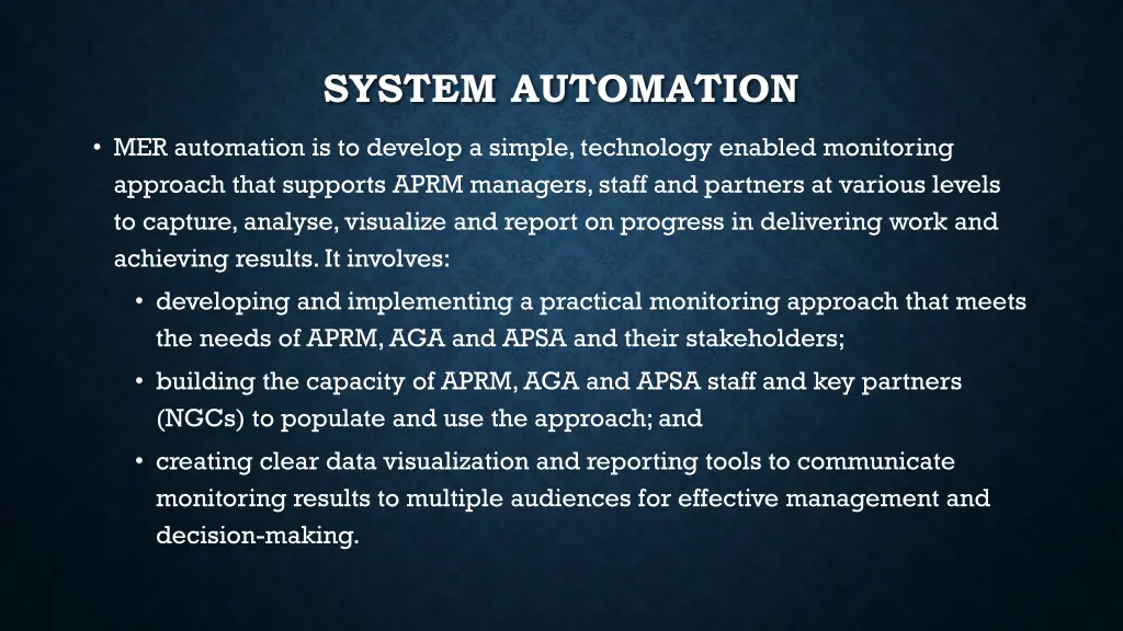 system automation