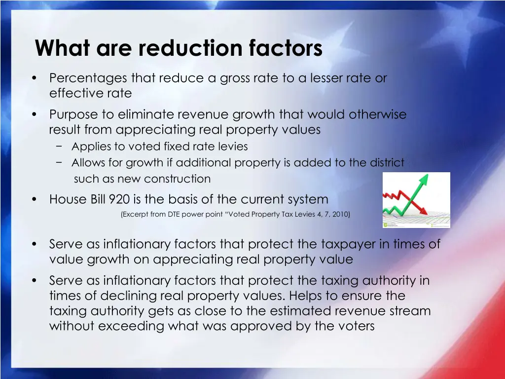 what are reduction factors