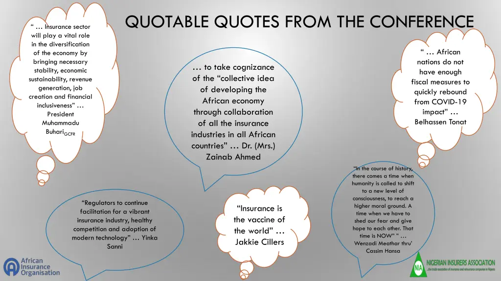 quotable quotes from the conference