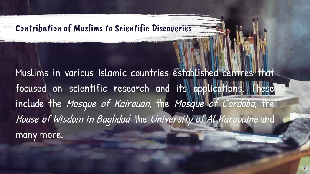 contribution of muslims to scientific discoveries