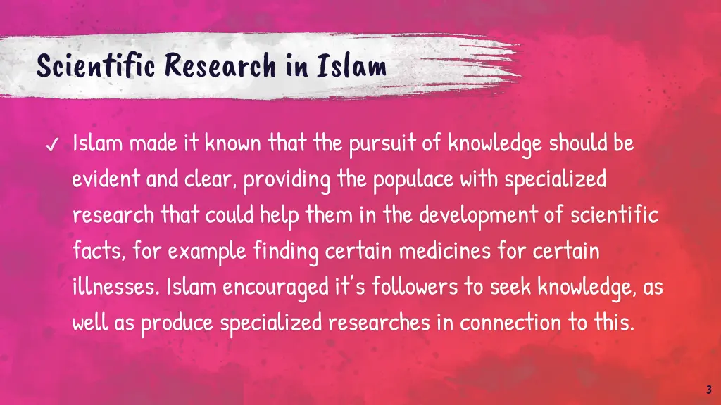 scientific research in islam