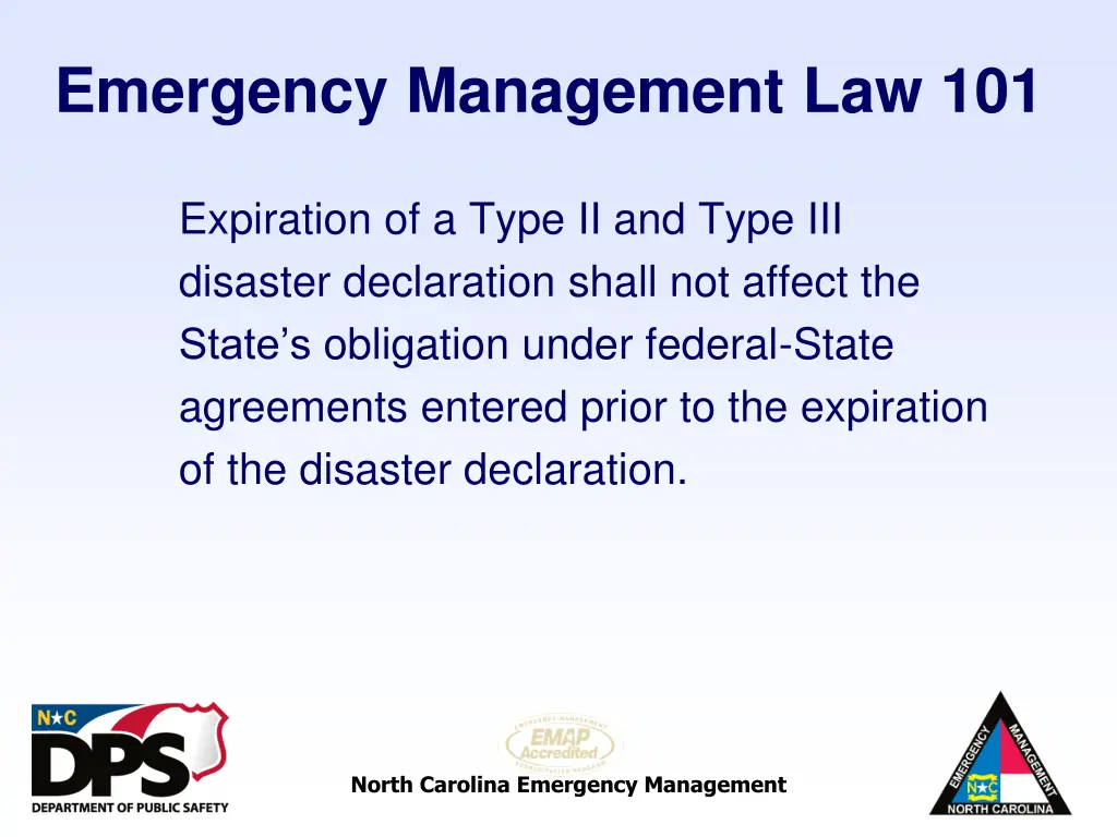 emergency management law 101 27