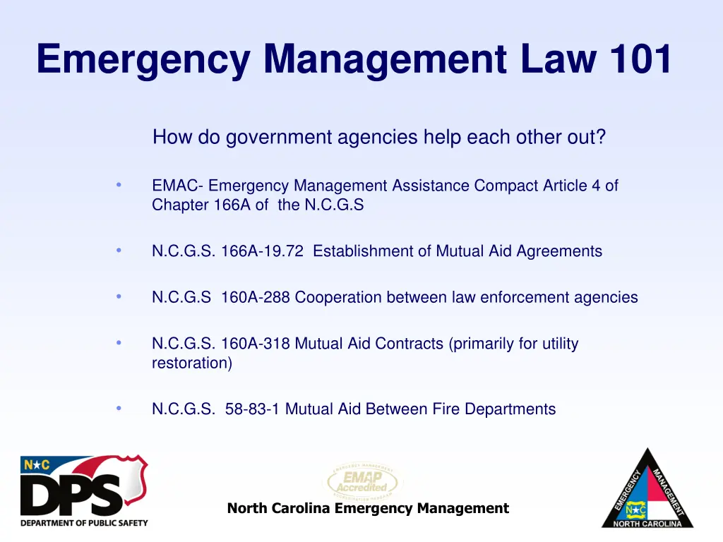 emergency management law 101 35