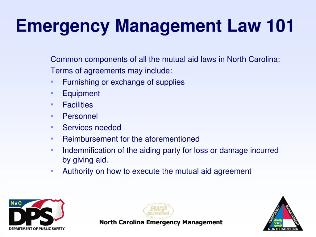 emergency management law 101 36