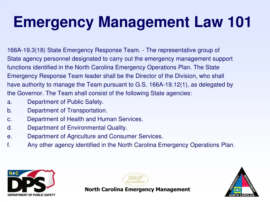 emergency management law 101 4