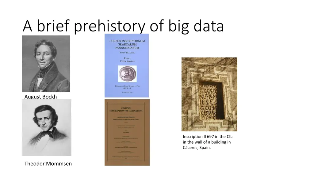 a brief prehistory of big data