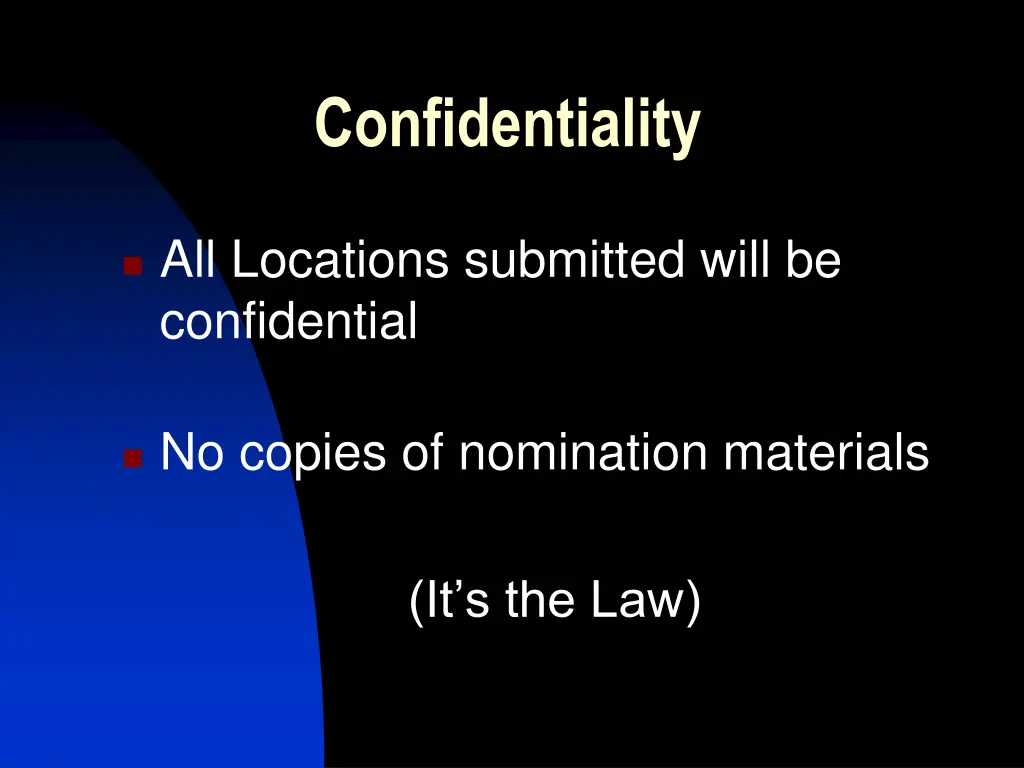 confidentiality