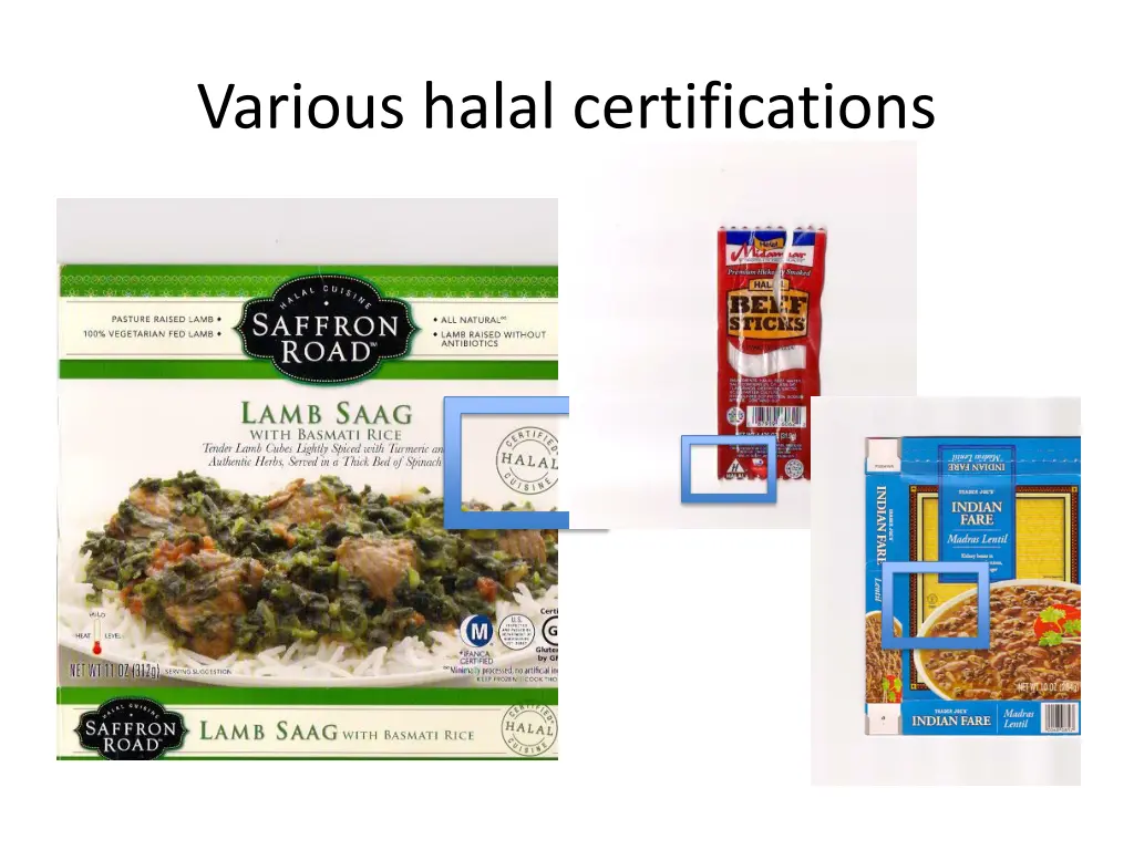 various halal certifications