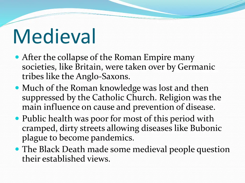 medieval after the collapse of the roman empire