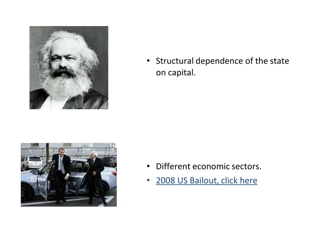 structural dependence of the state on capital