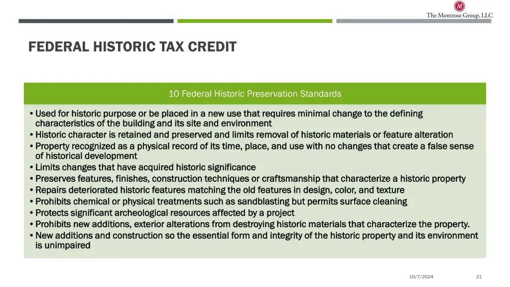 federal historic tax credit 1