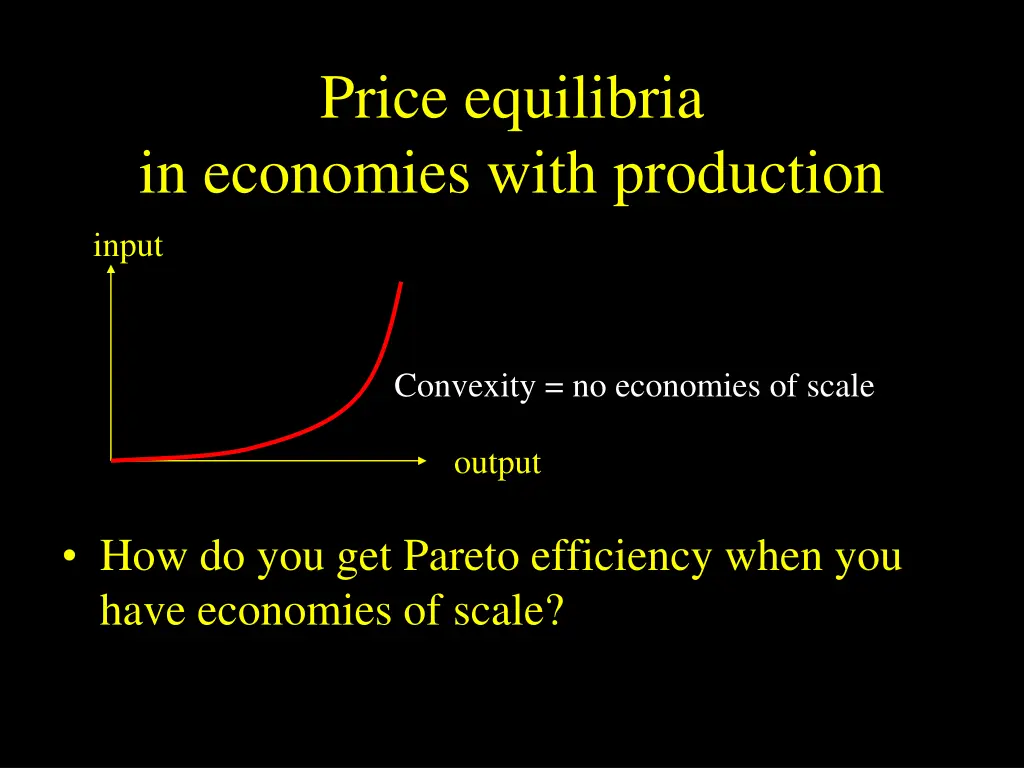 price equilibria in economies with production