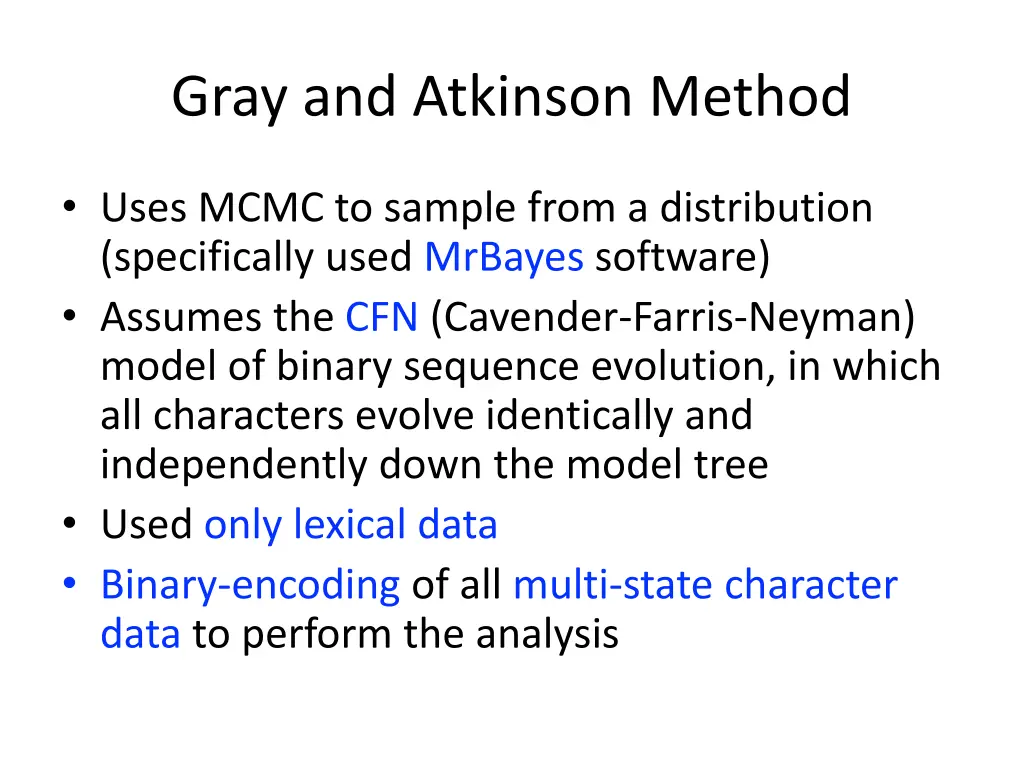 gray and atkinson method 1