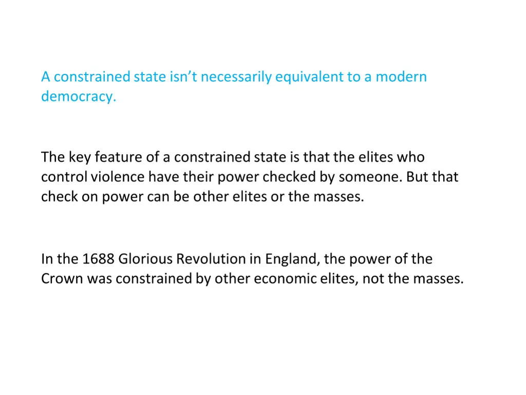 a constrained state isn t necessarily equivalent