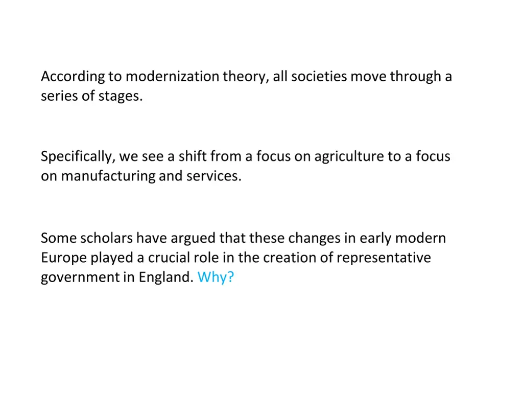 according to modernization theory all societies