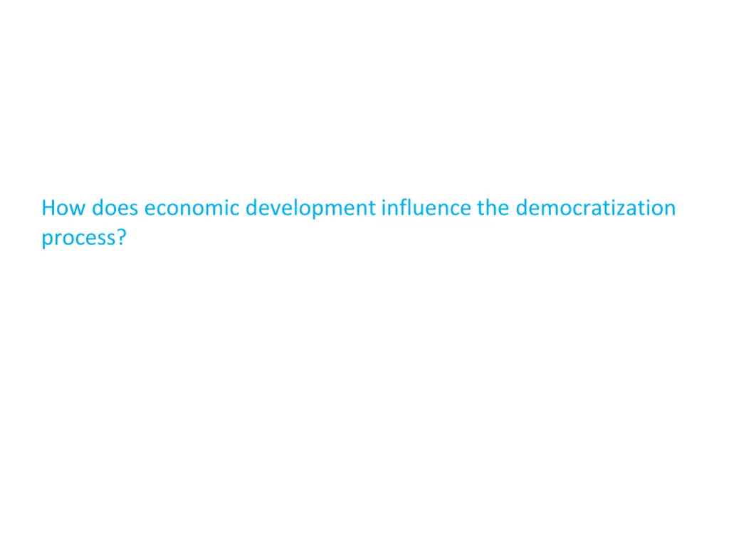 how does economic development influence