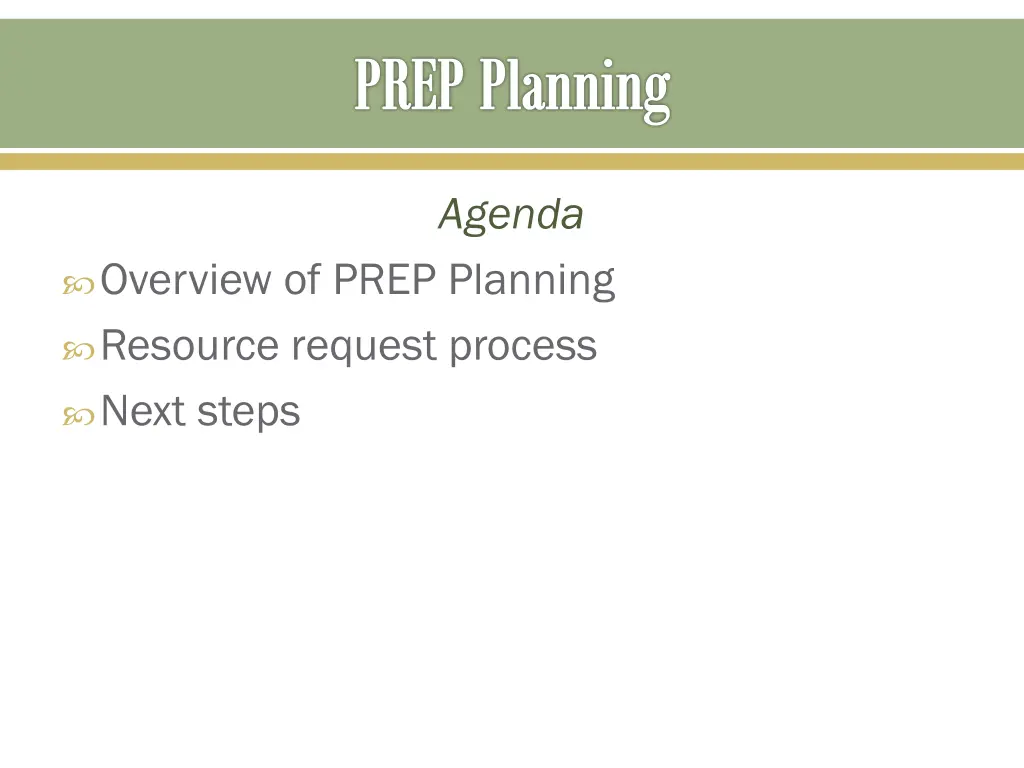 prep planning 1