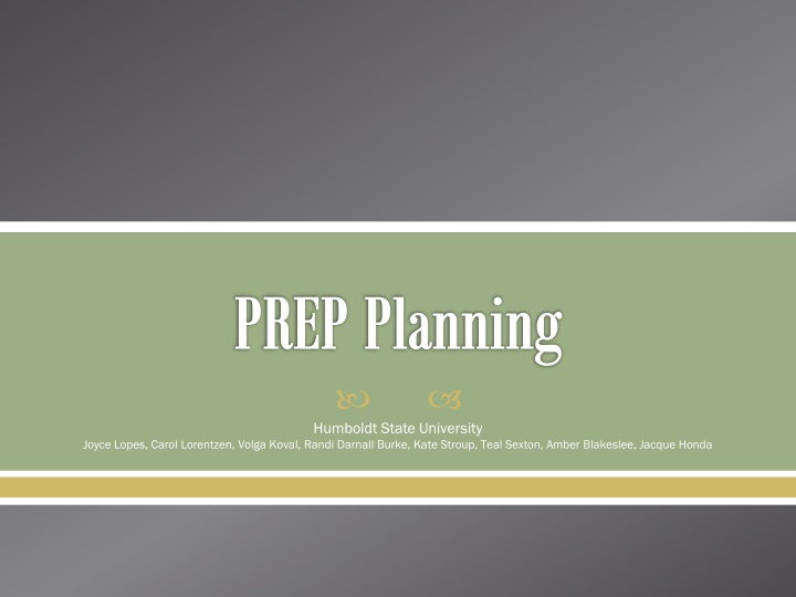 prep planning