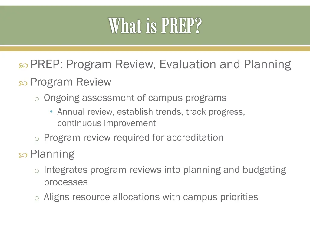 what is prep