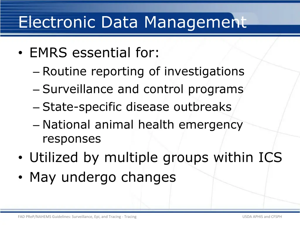 electronic data management