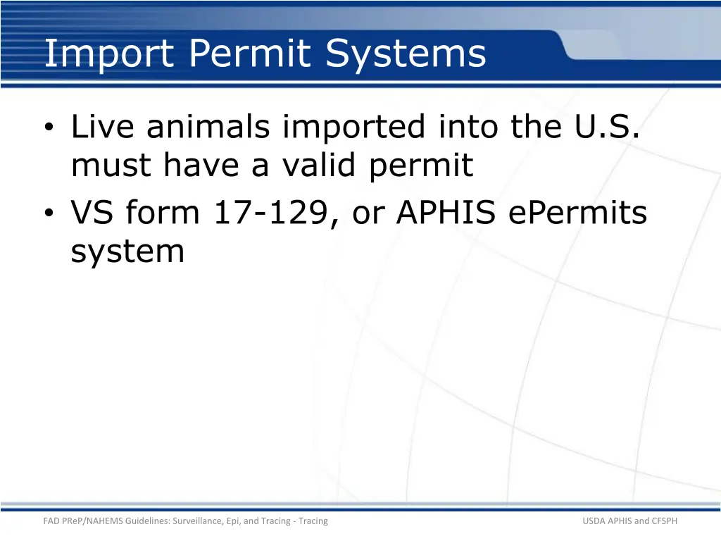 import permit systems