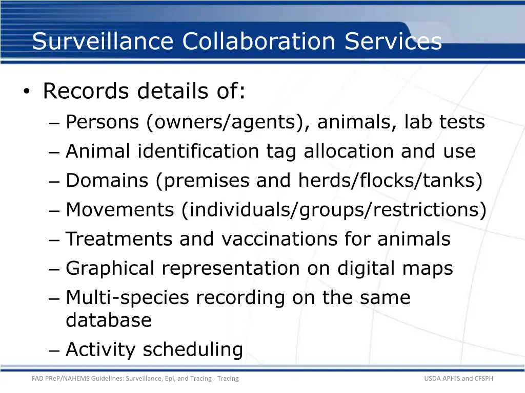 surveillance collaboration services