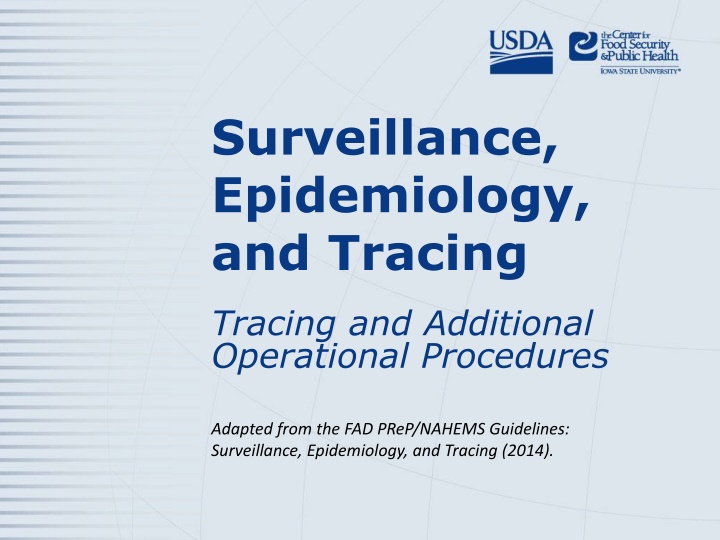 surveillance epidemiology and tracing