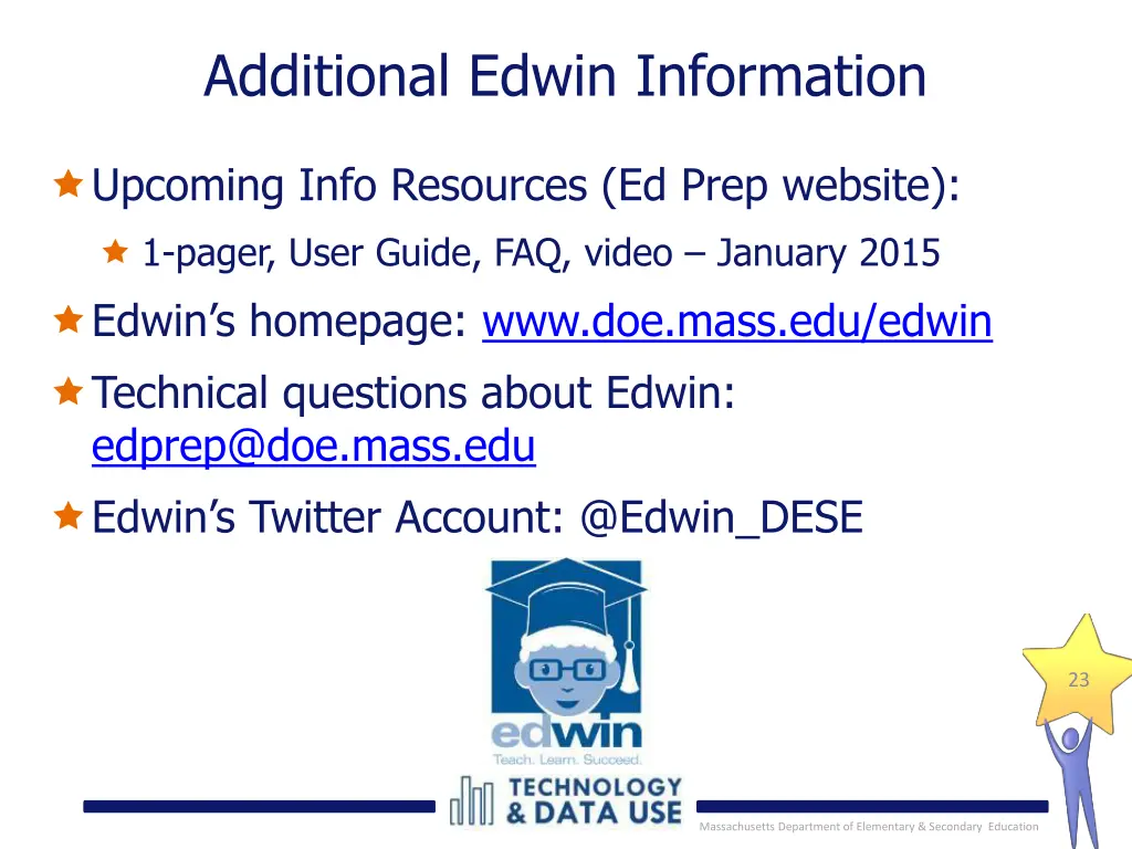 additional edwin information