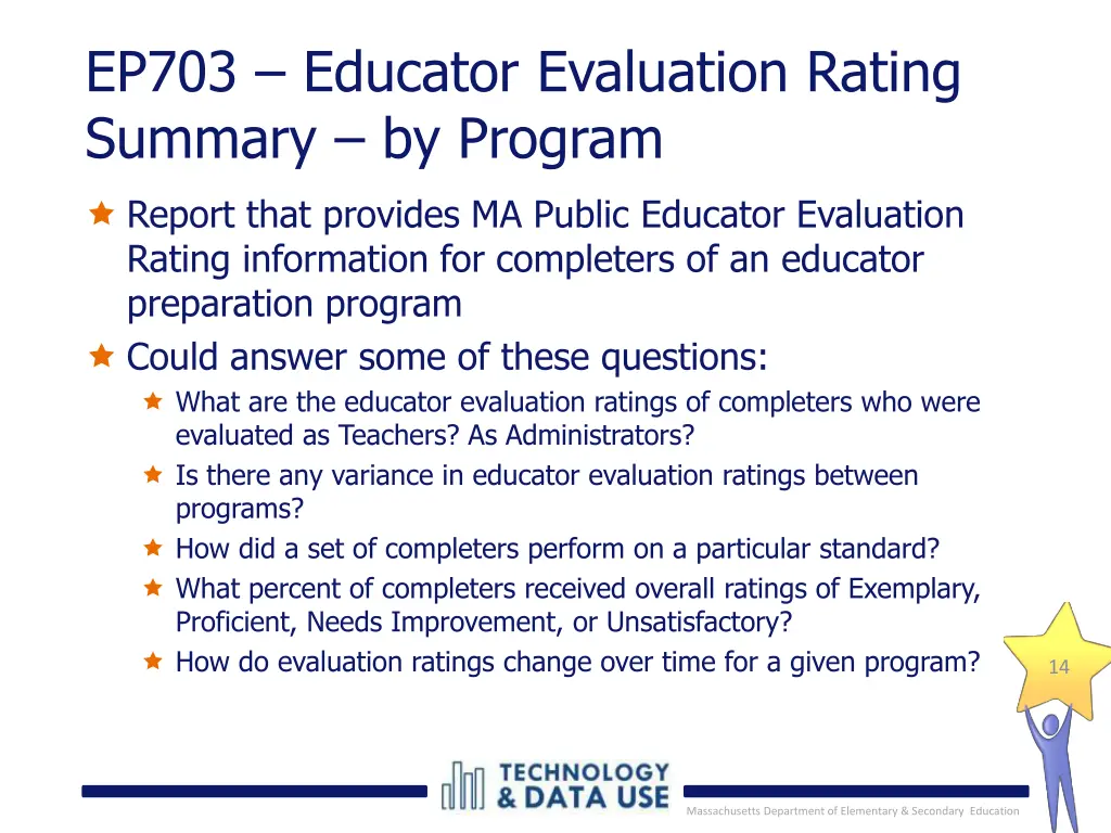 ep703 educator evaluation rating summary