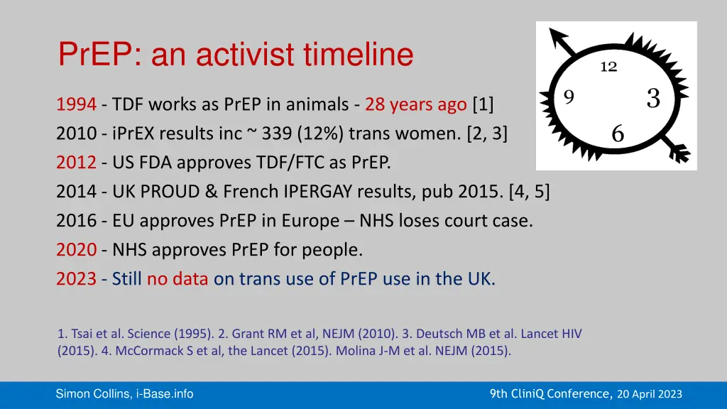 prep an activist timeline