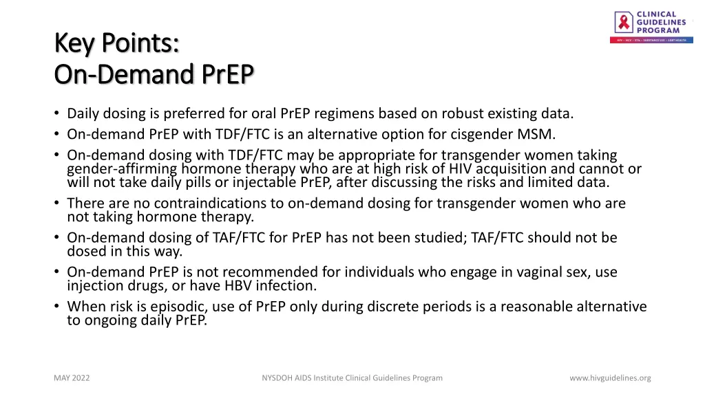 key points key points on on demand demand prep