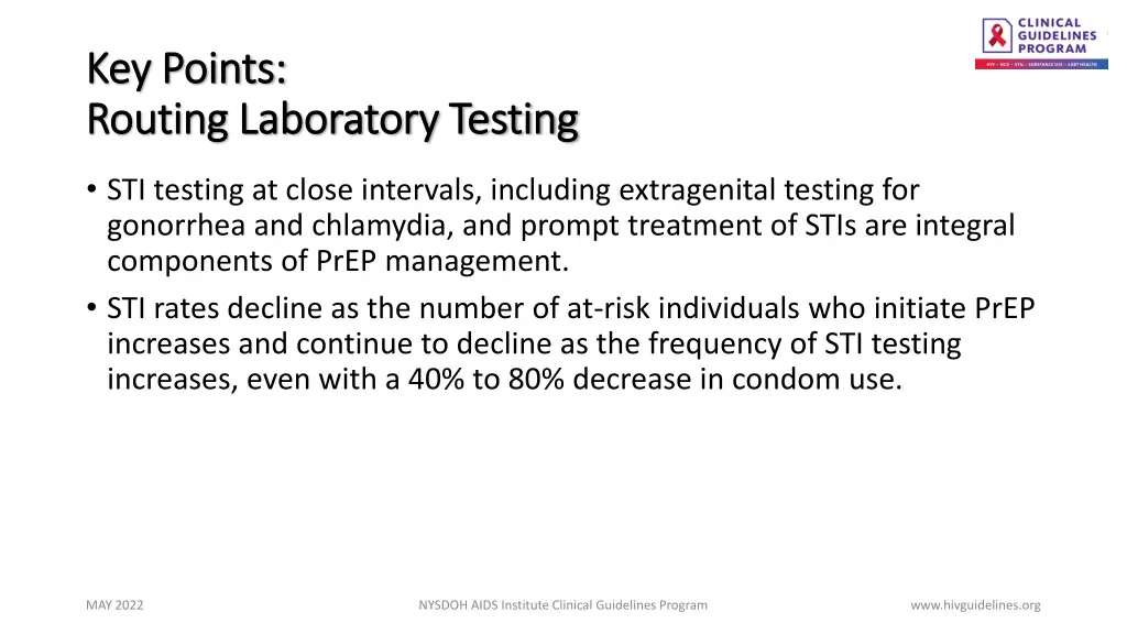 key points key points routing laboratory testing