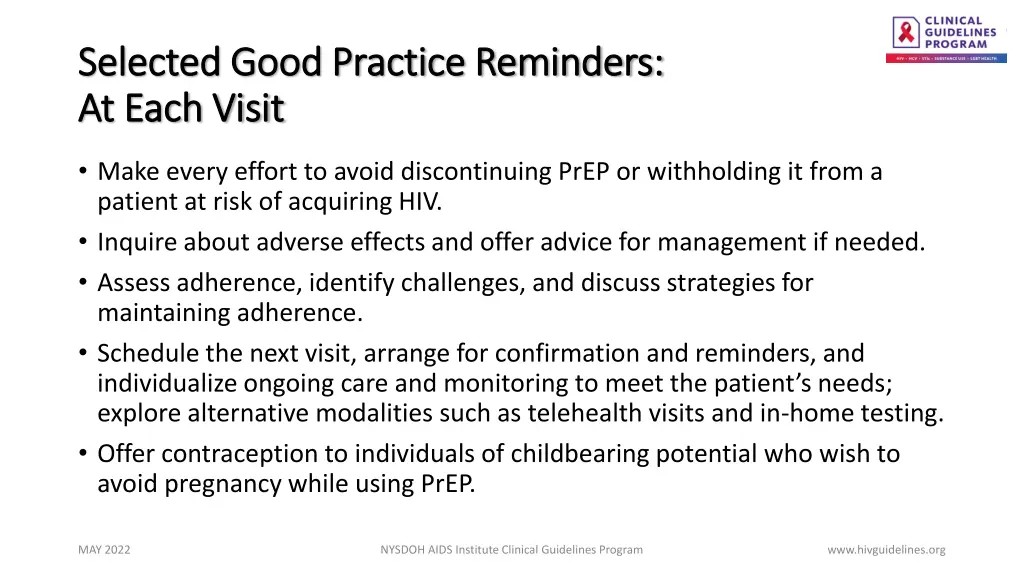 selected good practice reminders selected good 2