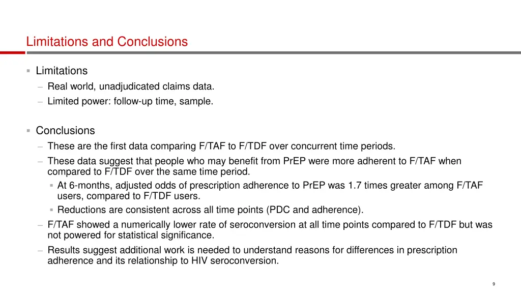 limitations and conclusions