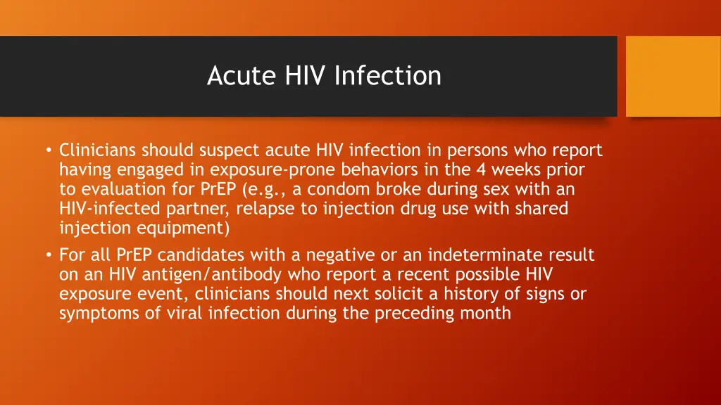 acute hiv infection