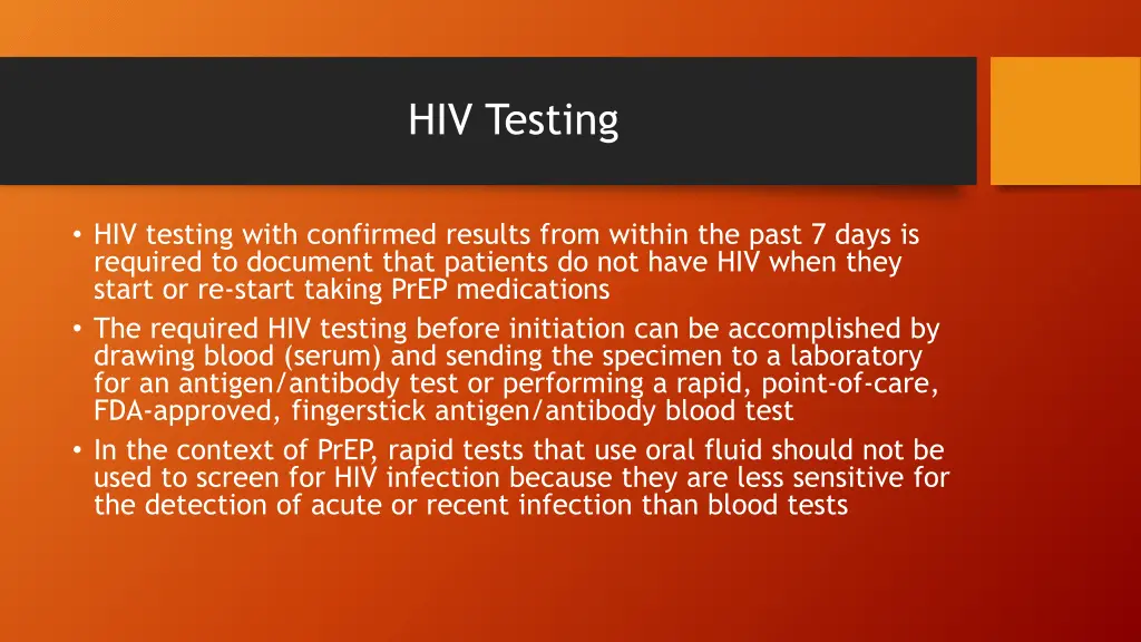 hiv testing