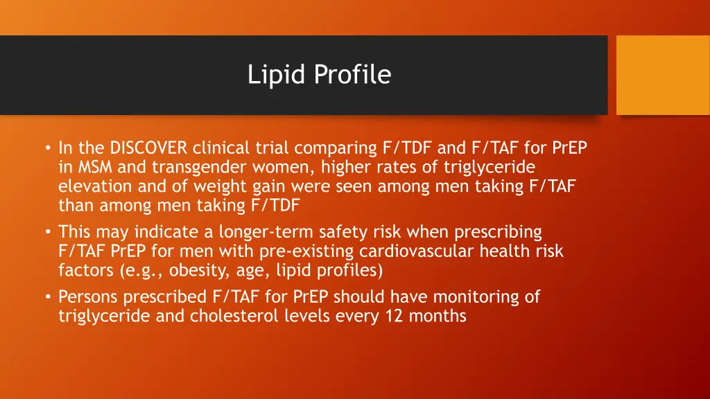 lipid profile