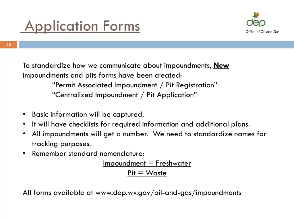 application forms