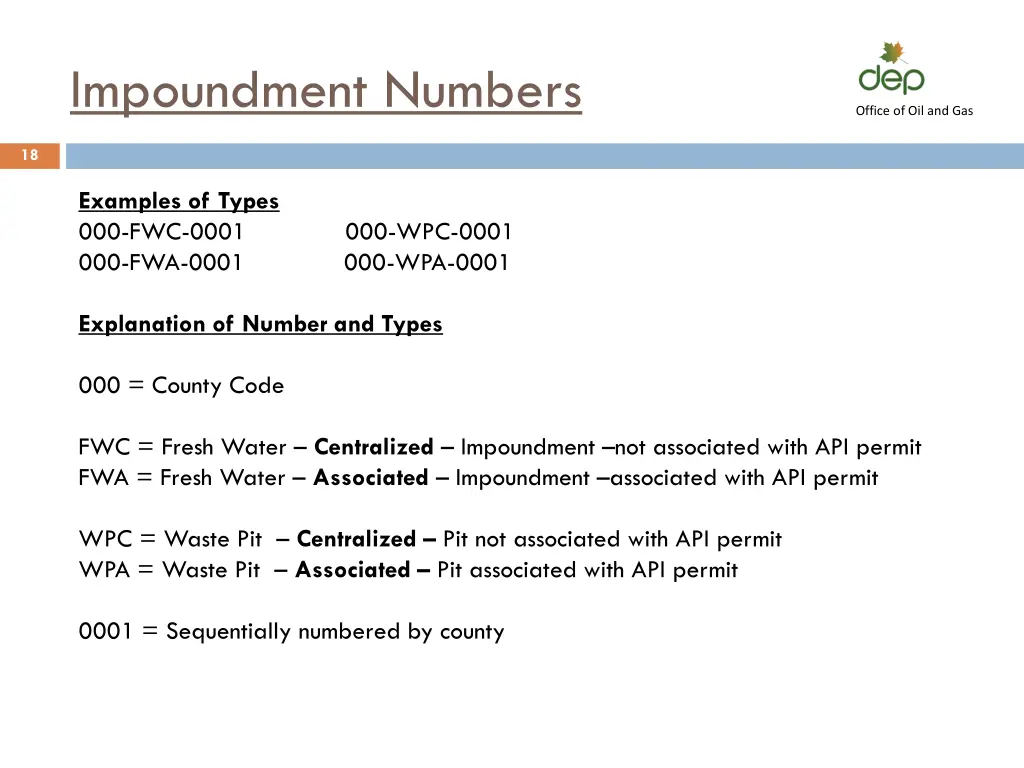 impoundment numbers