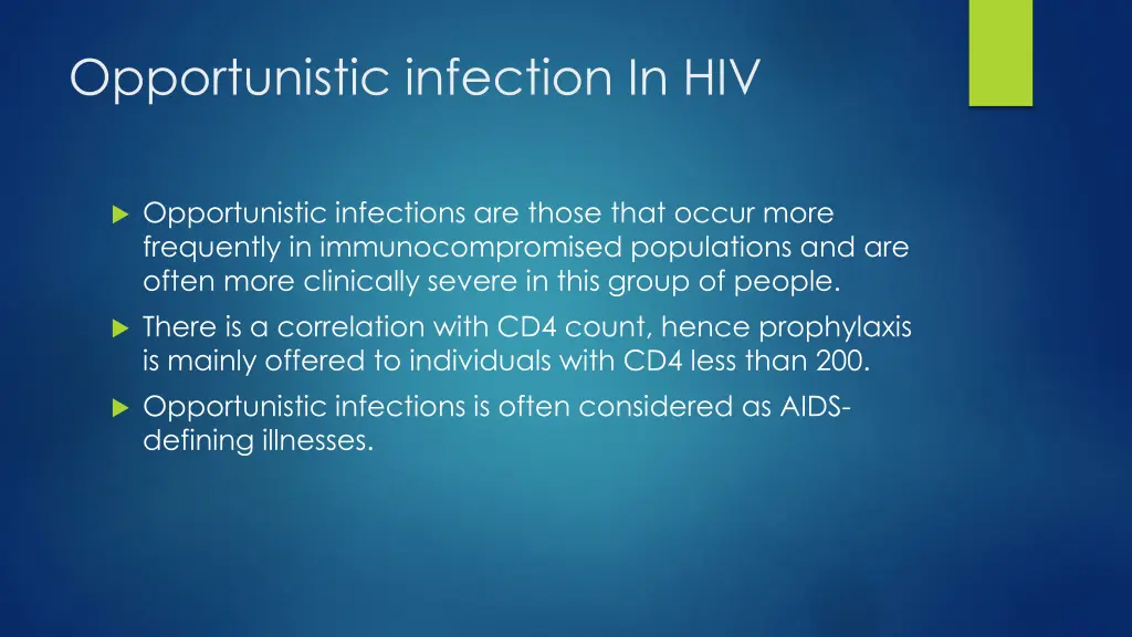 opportunistic infection in hiv