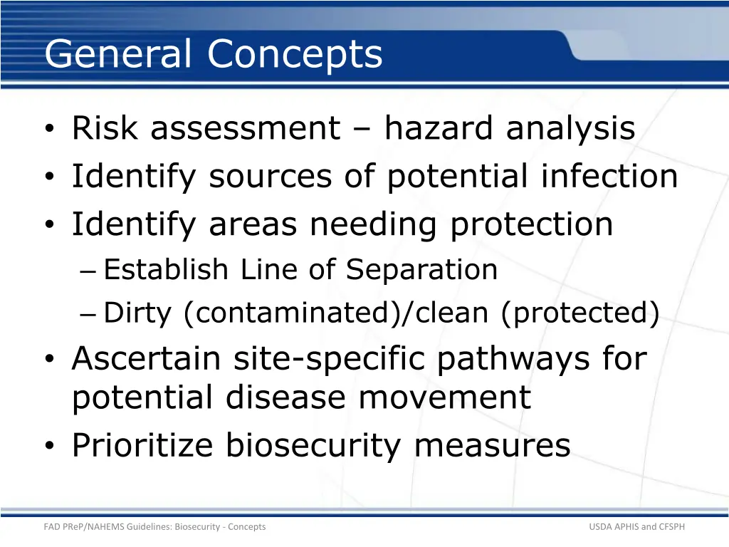 general concepts