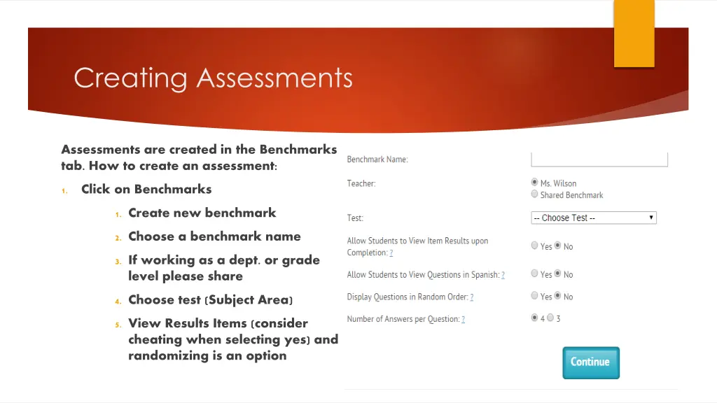 creating assessments