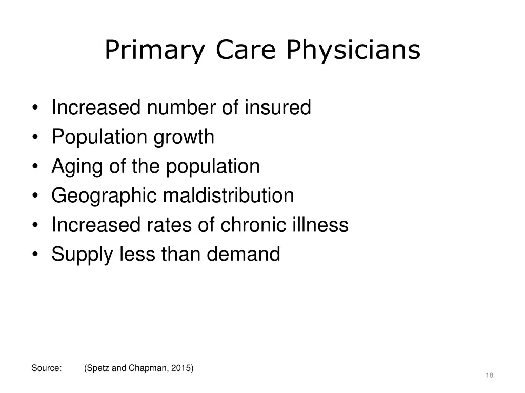 primary care physicians