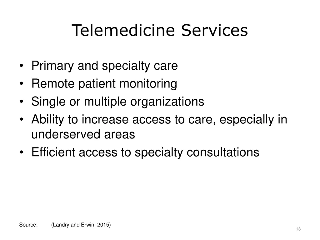 telemedicine services