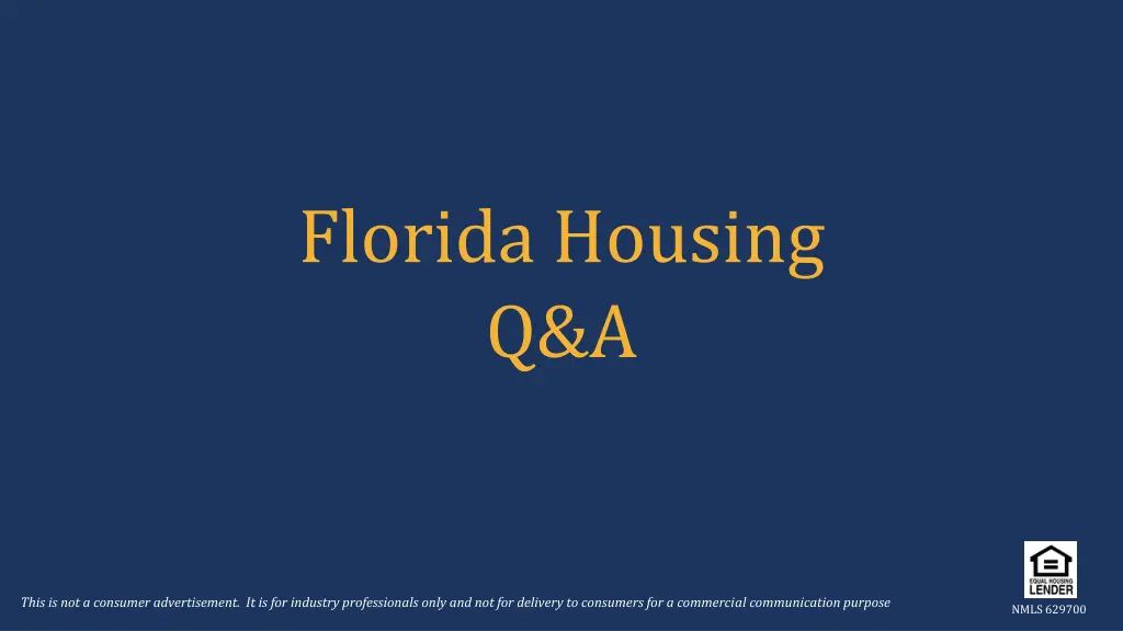 florida housing q a