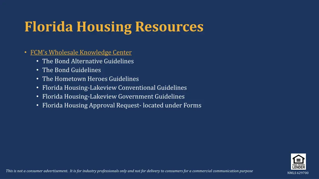 florida housing resources