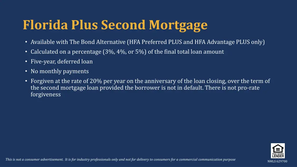 florida plus second mortgage