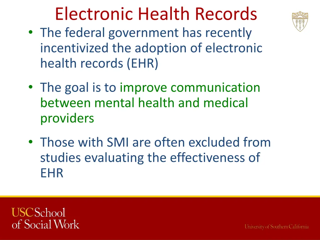 electronic health records the federal government